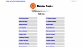 What Numberempire.com website looked like in 2021 (3 years ago)
