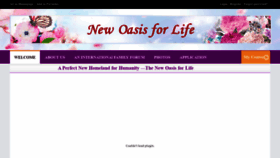 What Newoasisforlife.org website looked like in 2021 (3 years ago)