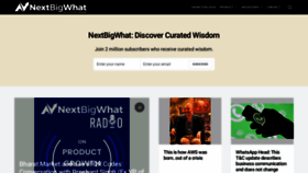 What Nextbigwhat.com website looked like in 2021 (3 years ago)