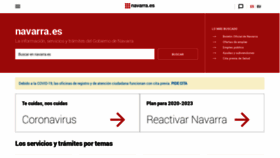 What Navarra.es website looked like in 2021 (3 years ago)