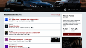 What Nissanforums.com website looked like in 2021 (3 years ago)
