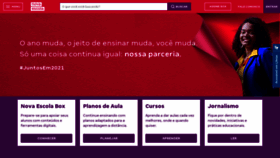 What Novaescola.org.br website looked like in 2021 (3 years ago)