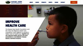 What Navajohopihealthfoundation.org website looked like in 2021 (3 years ago)