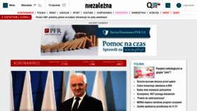 What Niezalezna.pl website looked like in 2021 (3 years ago)