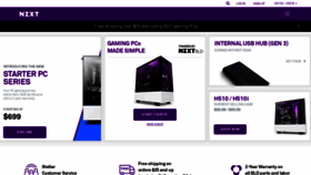What Nzxt.com website looked like in 2021 (3 years ago)