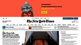 What Nytimes.com website looked like in 2021 (3 years ago)