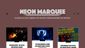 What Neonmarquee.com website looked like in 2021 (3 years ago)
