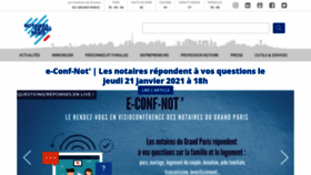 What Notairesdugrandparis.fr website looked like in 2021 (3 years ago)