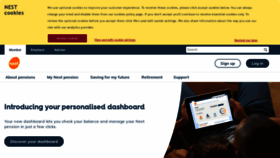What Nestpensions.org.uk website looked like in 2021 (5 years ago)