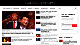 What Nationalsecurity.news website looked like in 2021 (3 years ago)