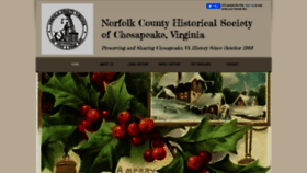 What Norfolkcountyvahistory.org website looked like in 2021 (3 years ago)