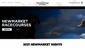 What Newmarketracecourses.co.uk website looked like in 2021 (3 years ago)