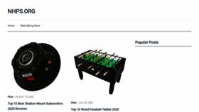 What Nhps.org website looked like in 2021 (3 years ago)