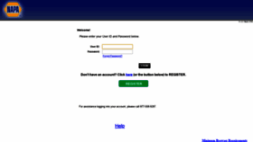 What Napaaccount.com website looked like in 2021 (3 years ago)