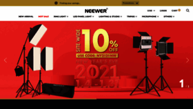 What Neewer.com website looked like in 2021 (3 years ago)
