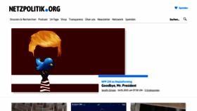 What Netzpolitik.org website looked like in 2021 (3 years ago)
