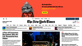 What Newyorktimes.com website looked like in 2021 (3 years ago)