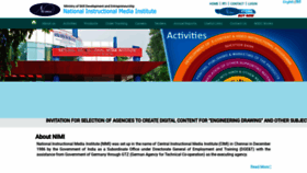 What Nimi.gov.in website looked like in 2021 (3 years ago)