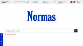 What Normas.com.br website looked like in 2021 (3 years ago)