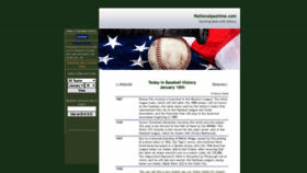What Nationalpastime.com website looked like in 2021 (3 years ago)