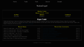 What Nukacrypt.com website looked like in 2021 (3 years ago)