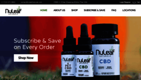 What Nuleafnaturals.com website looked like in 2021 (3 years ago)