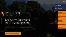 What Nyenrode.nl website looked like in 2021 (3 years ago)