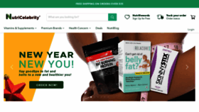 What Nutricelebrity.com website looked like in 2021 (3 years ago)