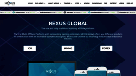 What Nexus.global website looked like in 2021 (3 years ago)
