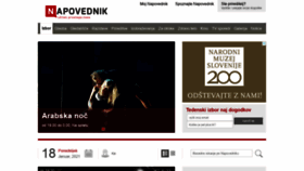 What Napovednik.com website looked like in 2021 (4 years ago)