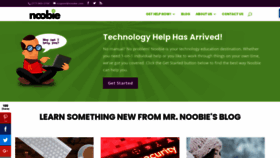 What Noobie.com website looked like in 2021 (3 years ago)