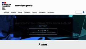 What Numerique.gouv.fr website looked like in 2021 (3 years ago)