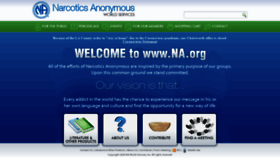 What Na.org website looked like in 2021 (3 years ago)