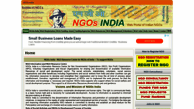 What Ngosindia.com website looked like in 2021 (3 years ago)