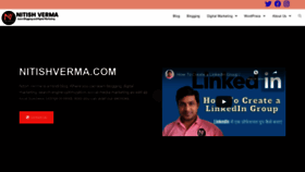 What Nitishverma.com website looked like in 2021 (3 years ago)