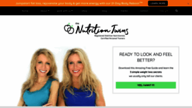 What Nutritiontwins.com website looked like in 2021 (3 years ago)