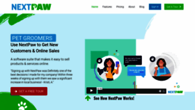 What Nextpaw.com website looked like in 2021 (3 years ago)
