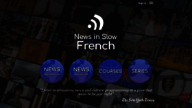 What Newsinslowfrench.com website looked like in 2021 (3 years ago)