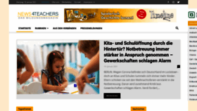 What News4teachers.de website looked like in 2021 (3 years ago)