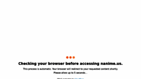 What Nanime.us website looked like in 2021 (3 years ago)