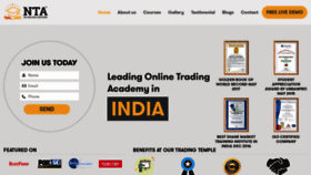 What Niftytradingacademy.com website looked like in 2021 (3 years ago)