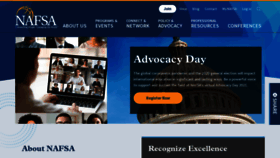 What Nafsa.org website looked like in 2021 (3 years ago)