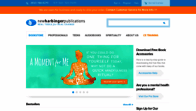 What Newharbinger.com website looked like in 2021 (3 years ago)
