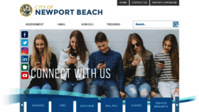 What Newportbeachca.gov website looked like in 2021 (4 years ago)