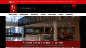 What Normandale.edu website looked like in 2021 (3 years ago)