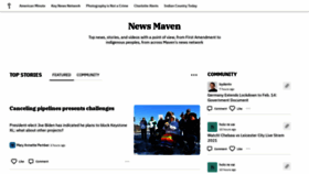 What Newsmaven.io website looked like in 2021 (3 years ago)