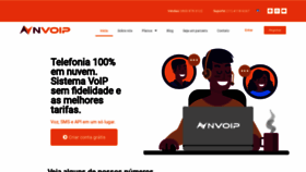 What Nvoip.com.br website looked like in 2021 (3 years ago)