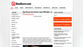 What Newslavoro.com website looked like in 2021 (3 years ago)