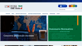 What Notiziedellascuola.it website looked like in 2021 (3 years ago)