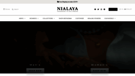 What Nialaya.com website looked like in 2021 (3 years ago)